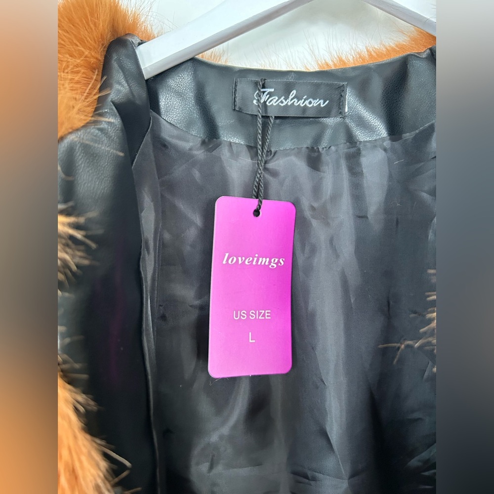 Luxurious Rust Teddy Jacket NWT - image 2